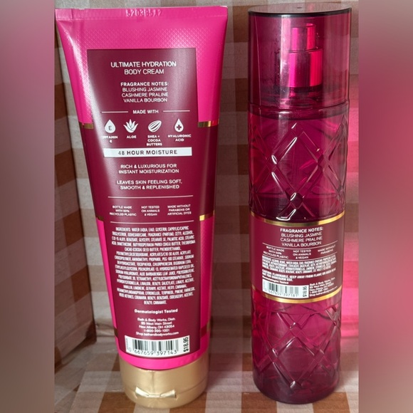 NEW B&BW Pink Obsessed Two piece full size set , body cream and fragrance - Picture 3 of 3